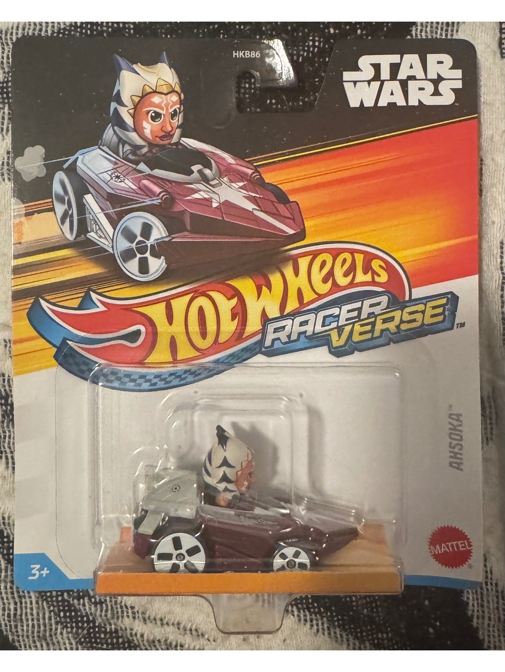 Hot Wheels Racer Verse Star Wars Ahsoka Die-Cast Car Toy
